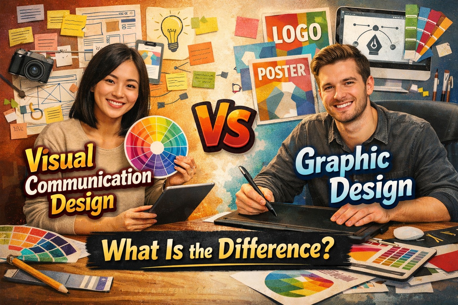 Visual Communication Design vs Graphic Design What Is the Difference?