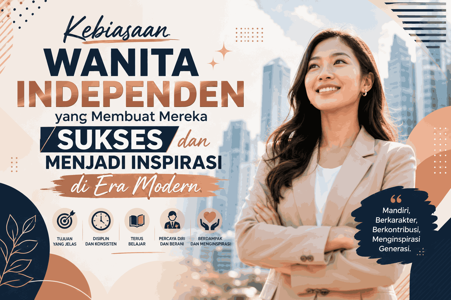 Kebiasaan Wanita Independen yang Membuat Mereka Sukses dan Menjadi Inspirasi di Era Modern