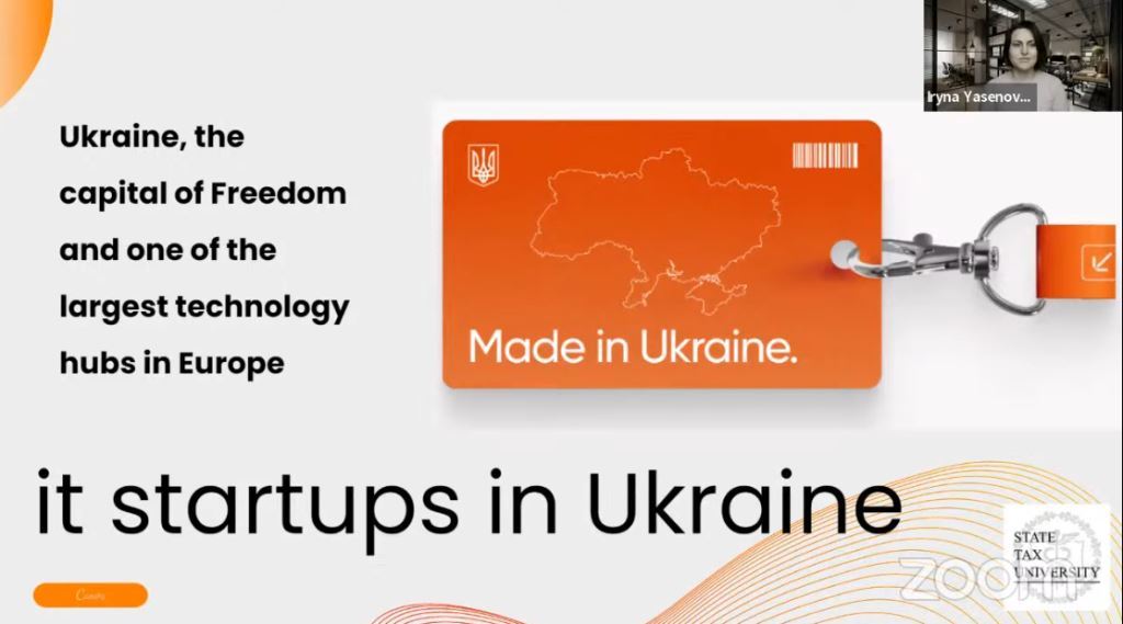 International Visiting Lecturer 2022 from Ukraine (Iryna Yosenova) – IT Startups Development – Part 1