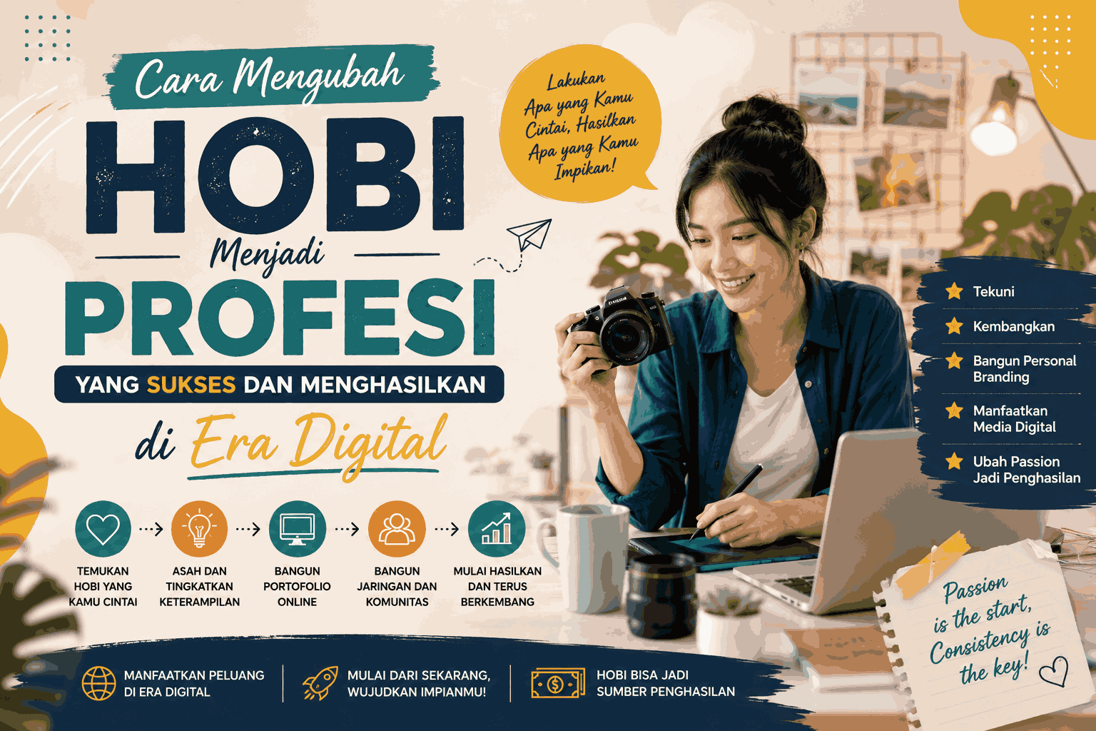 Cara Mengubah Hobi Menjadi Profesi yang Sukses dan Menghasilkan di Era Digital