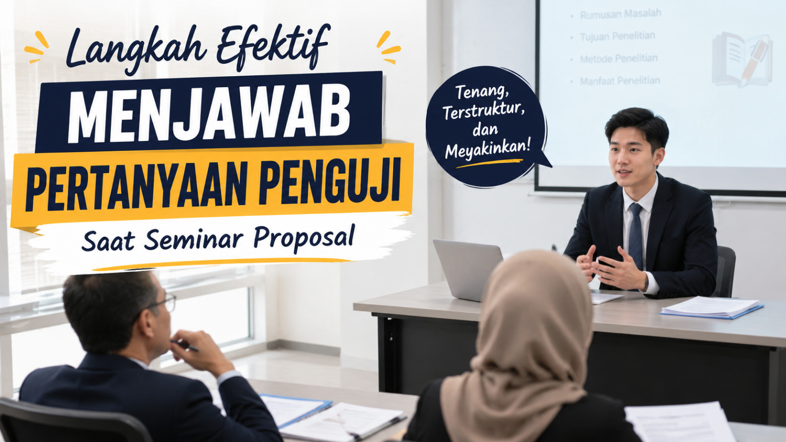 Langkah Efektif Menjawab Pertanyaan Penguji Saat Seminar Proposal
