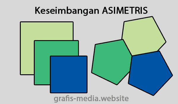 Desain Keseimbangan Asimetris  untuk tata letak yang indah dan seimbang
