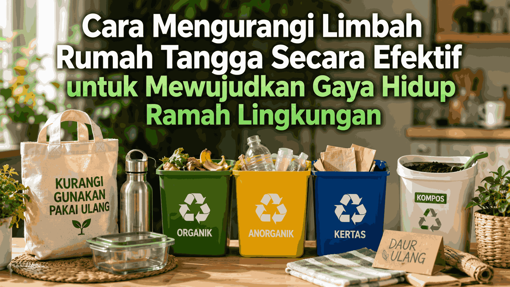 Cara Mengurangi Limbah Rumah Tangga Secara Efektif untuk Mewujudkan Gaya Hidup Ramah Lingkungan