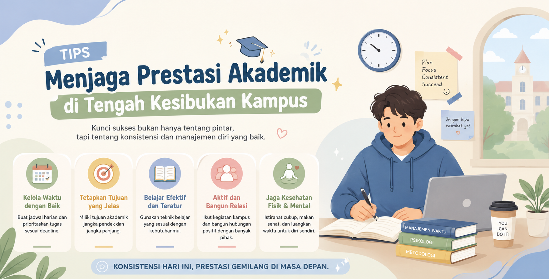 Tips Menjaga Prestasi Akademik di Tengah Kesibukan Kampus