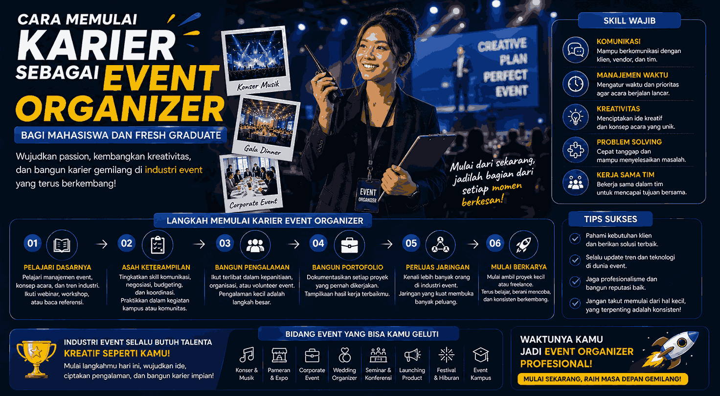 Cara Memulai Karier sebagai Event Organizer bagi Mahasiswa dan Fresh Graduate