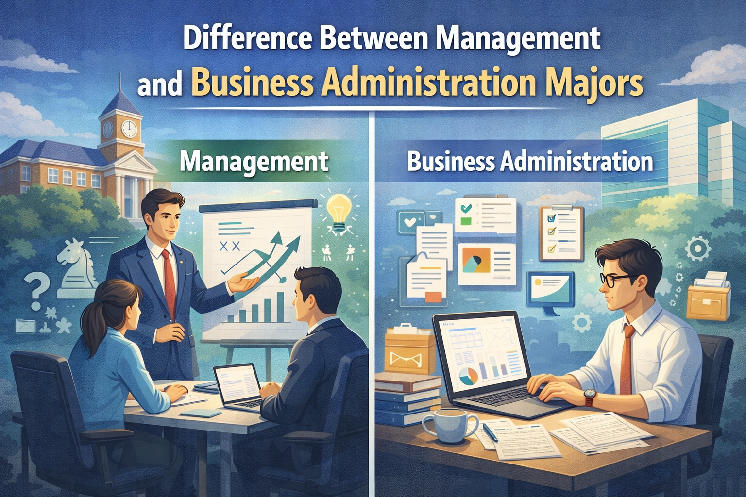 What Is the Difference Between Management and Business Administration Majors?