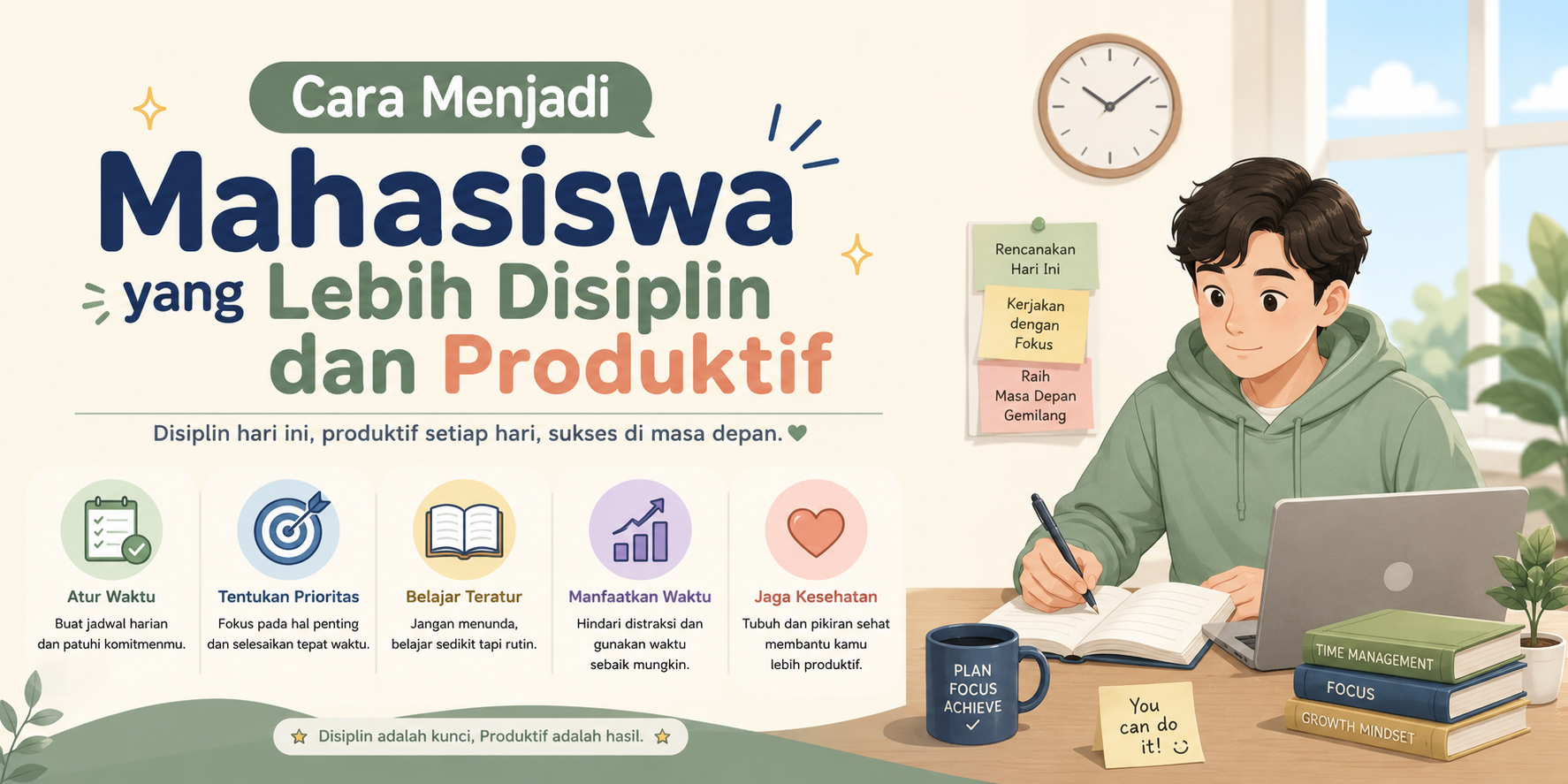 Cara Menjadi Mahasiswa yang Lebih Disiplin dan Produktif