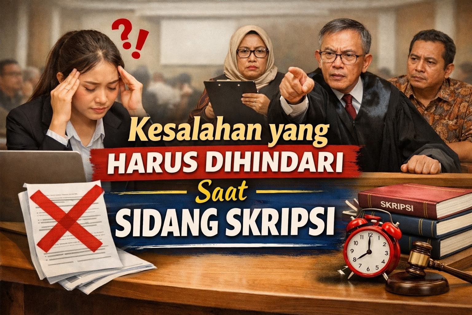 Kesalahan yang Harus Dihindari Saat Sidang Skripsi