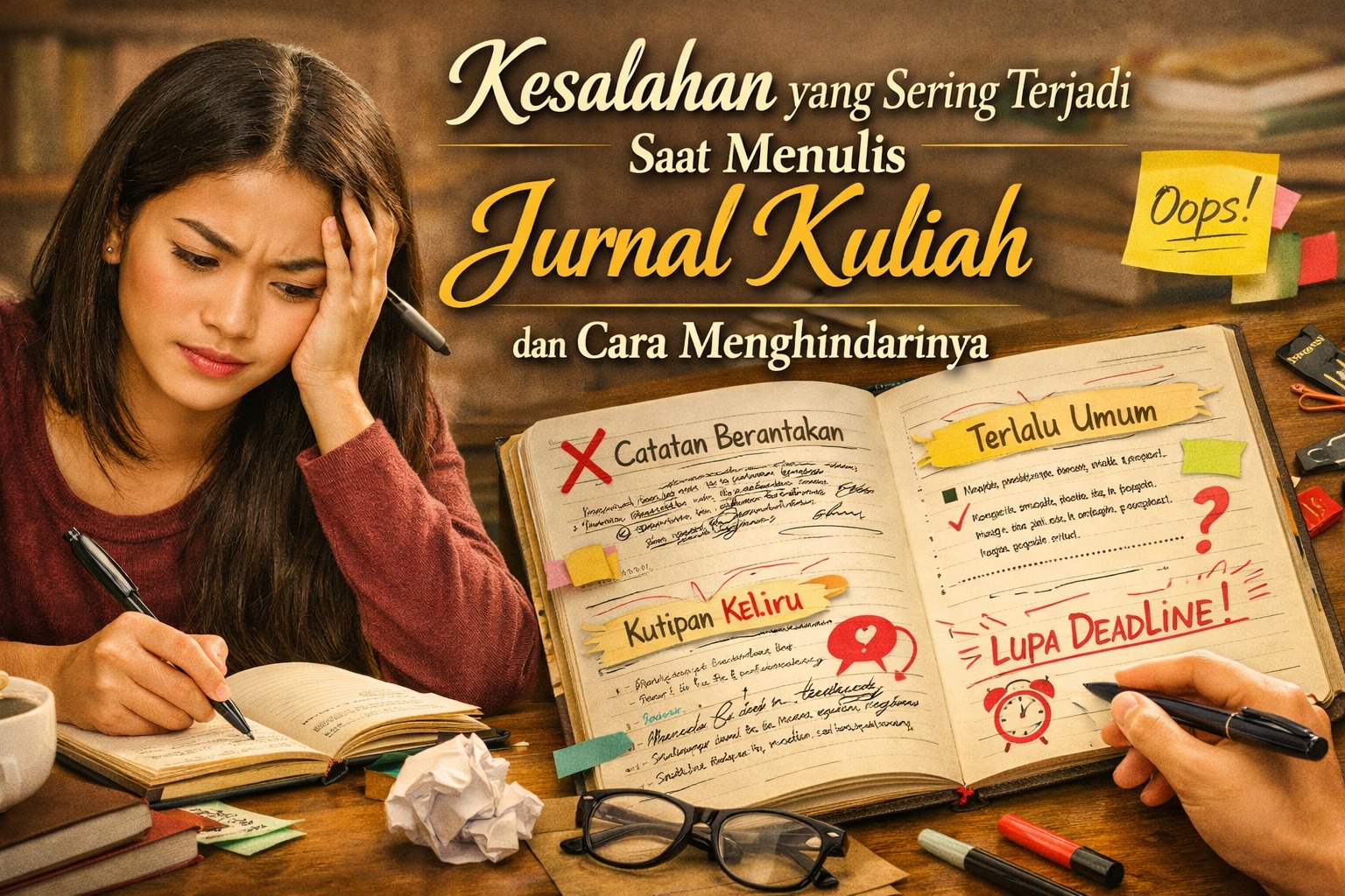 Kesalahan yang Sering Terjadi Saat Menulis Jurnal Kuliah dan Cara Menghindarinya