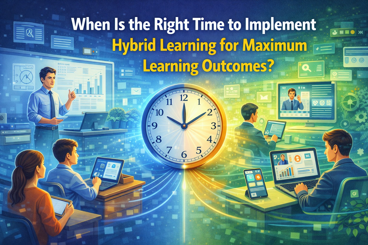 When Is the Right Time to Implement Hybrid Learning for Maximum Learning Outcomes?