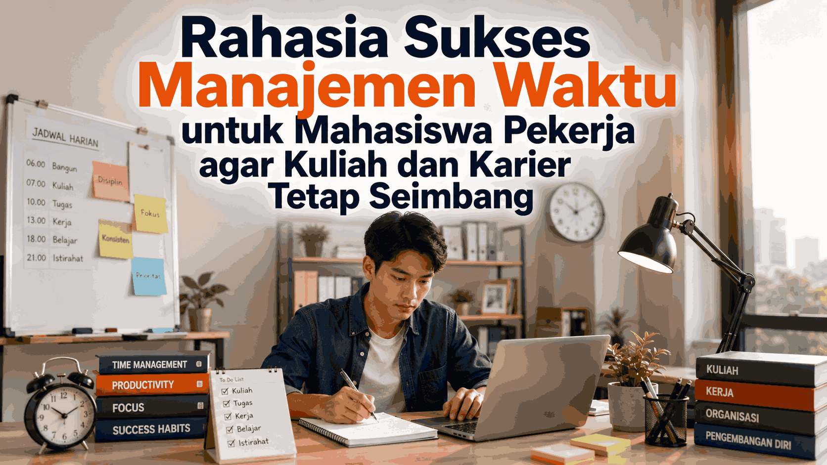 Rahasia Sukses Manajemen Waktu untuk Mahasiswa Pekerja agar Kuliah dan Karier Tetap Seimbang
