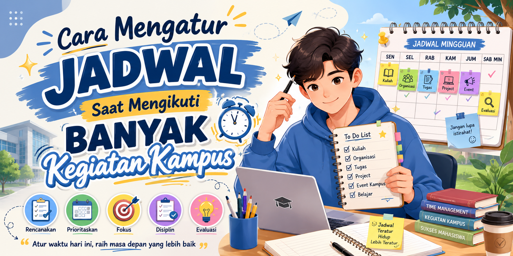 Cara Mengatur Jadwal Saat Mengikuti Banyak Kegiatan Kampus