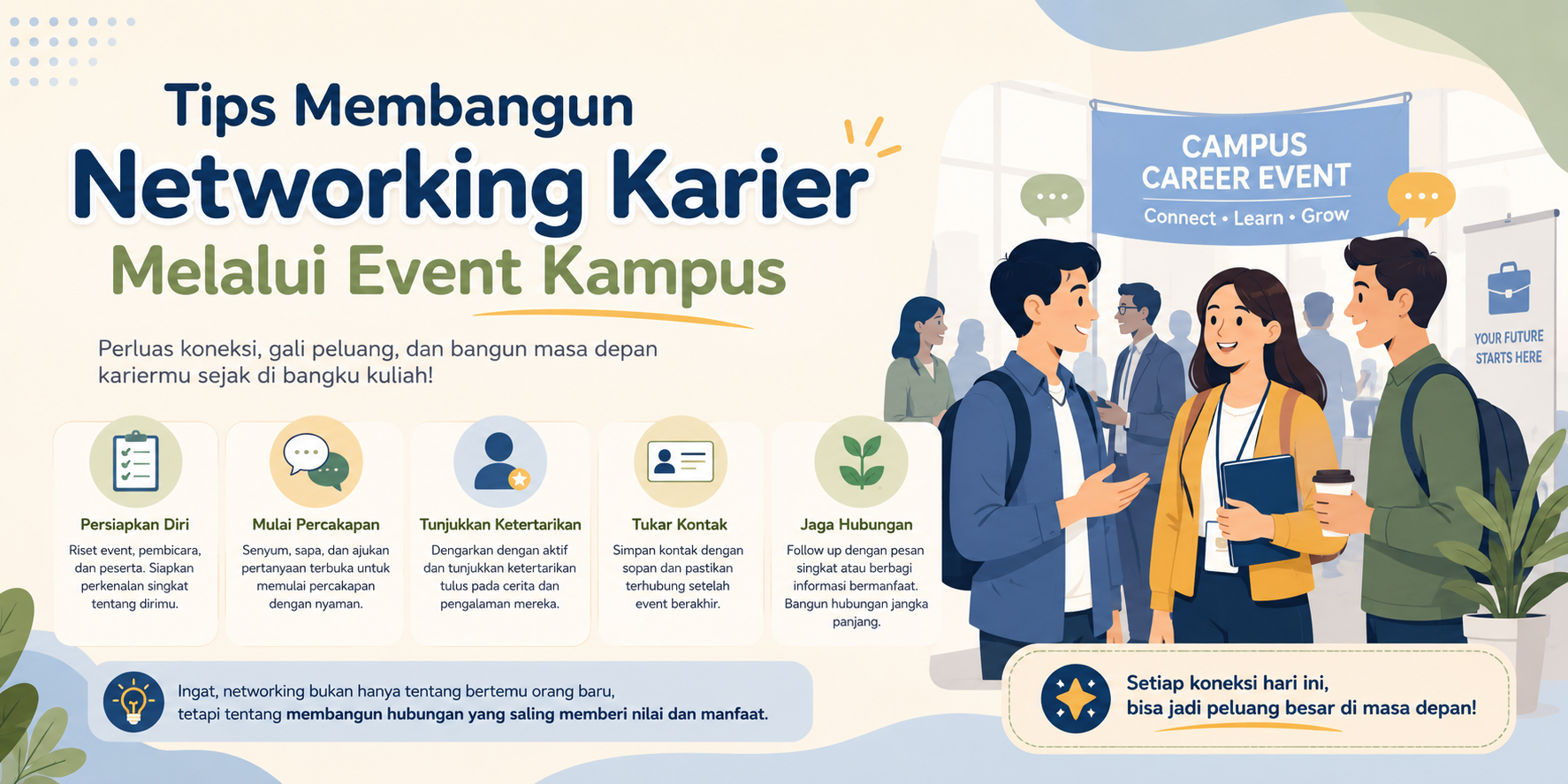 Tips Membangun Networking Karier Melalui Event Kampus