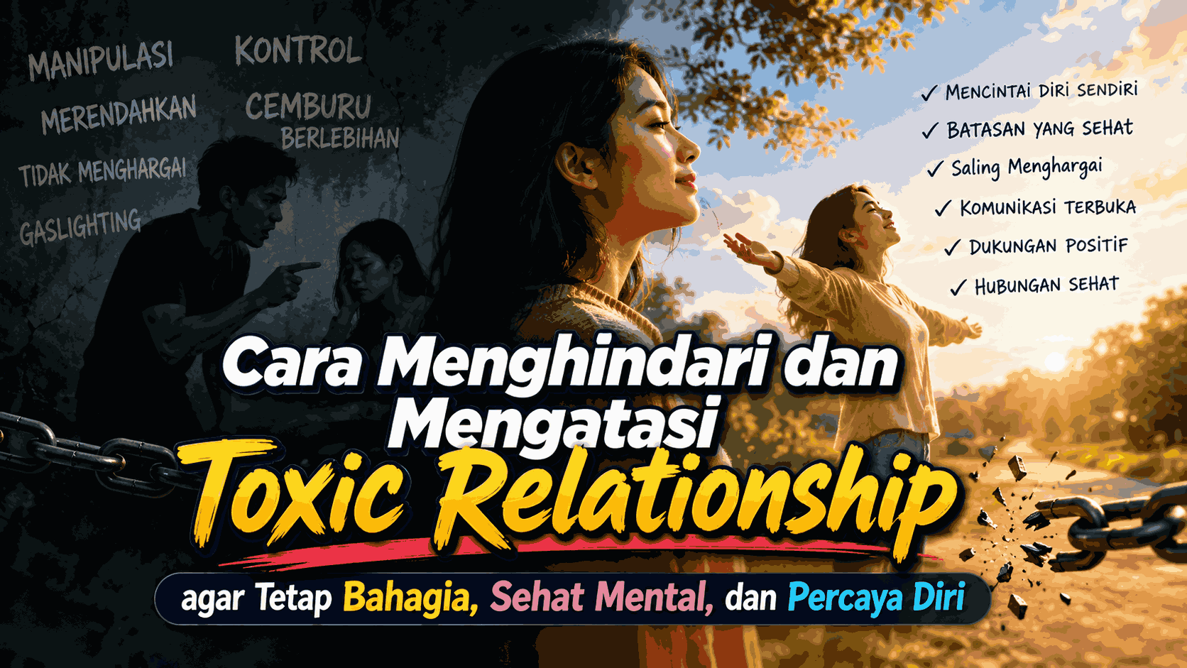Cara Menghindari dan Mengatasi Toxic Relationship agar Tetap Bahagia, Sehat Mental, dan Percaya Diri