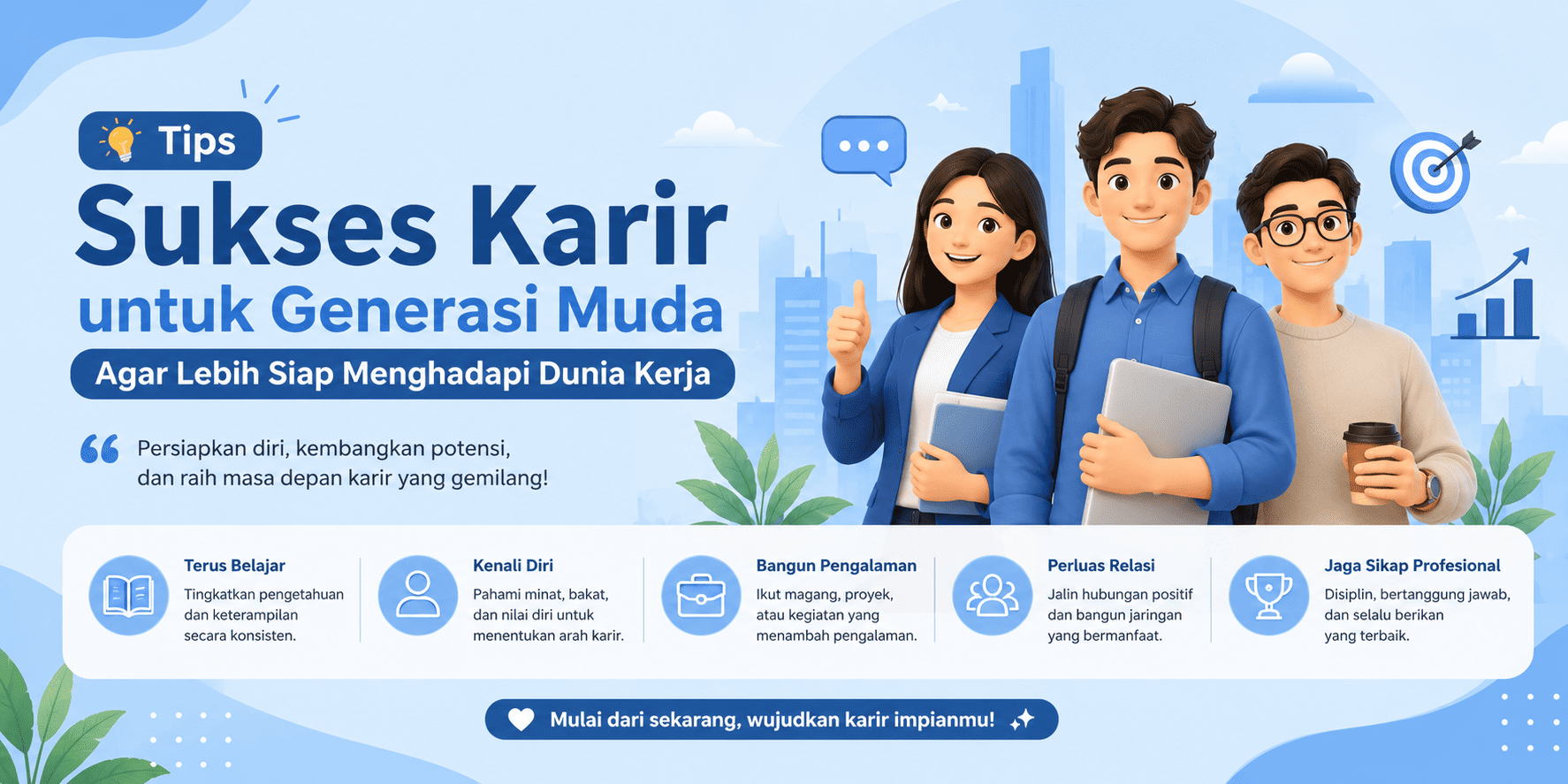Tips Sukses Karir untuk Generasi Muda Agar Lebih Siap Menghadapi Dunia Kerja