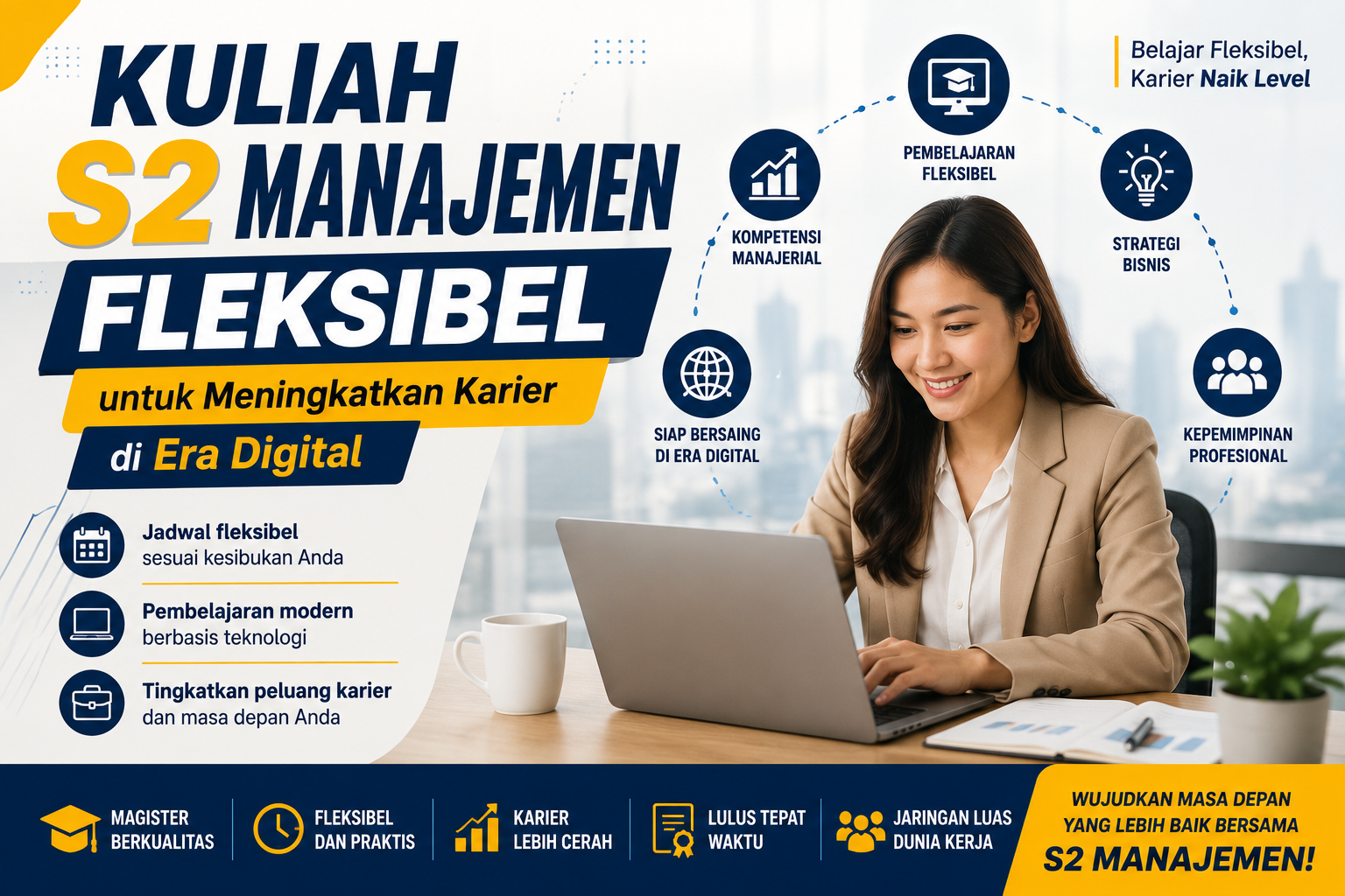Kuliah S2 Manajemen Fleksibel untuk Meningkatkan Karier di Era Digital