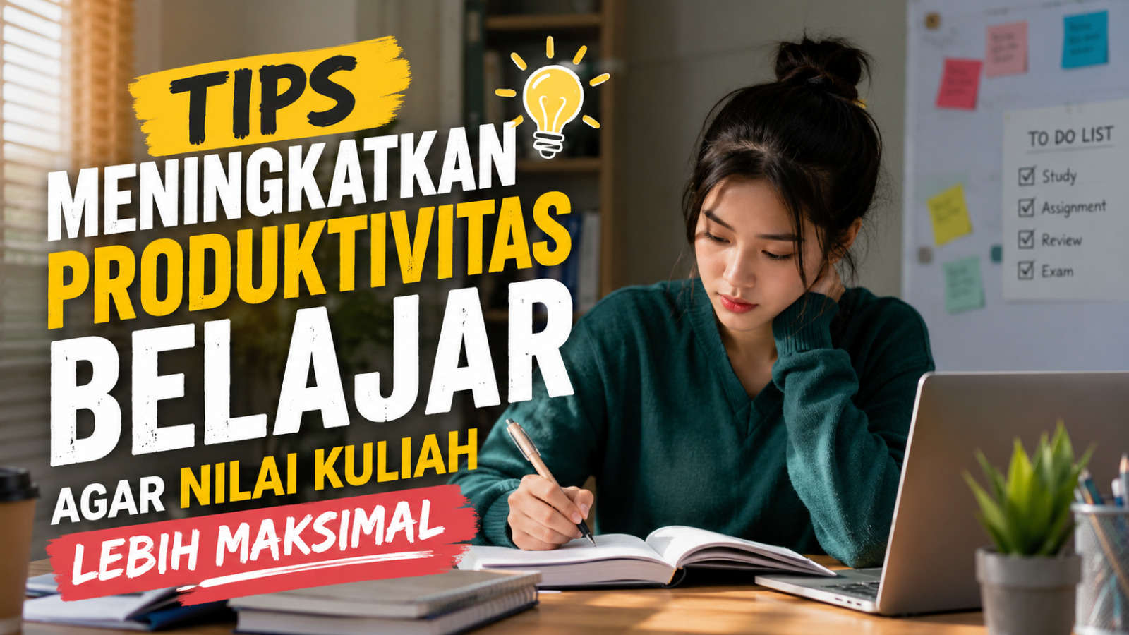 Tips Meningkatkan Produktivitas Belajar agar Nilai Kuliah Lebih Maksimal