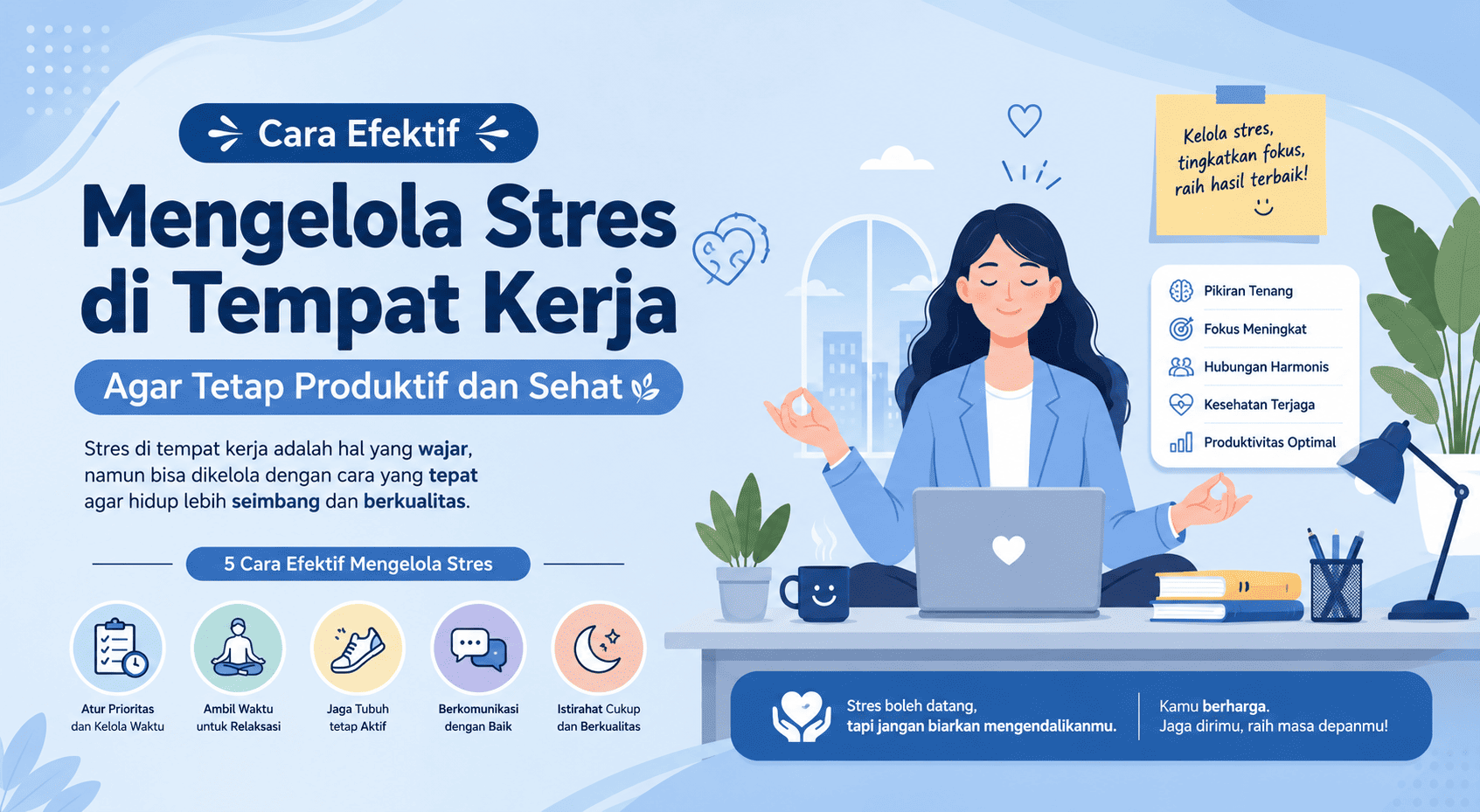Cara Efektif Mengelola Stres di Tempat Kerja Agar Tetap Produktif dan Sehat
