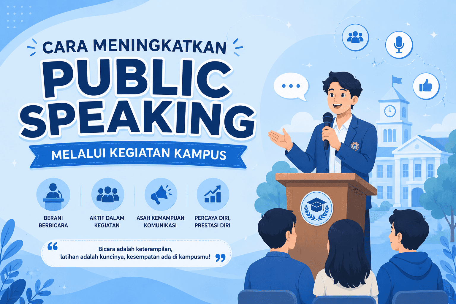 Cara Meningkatkan Public Speaking Melalui Kegiatan Kampus