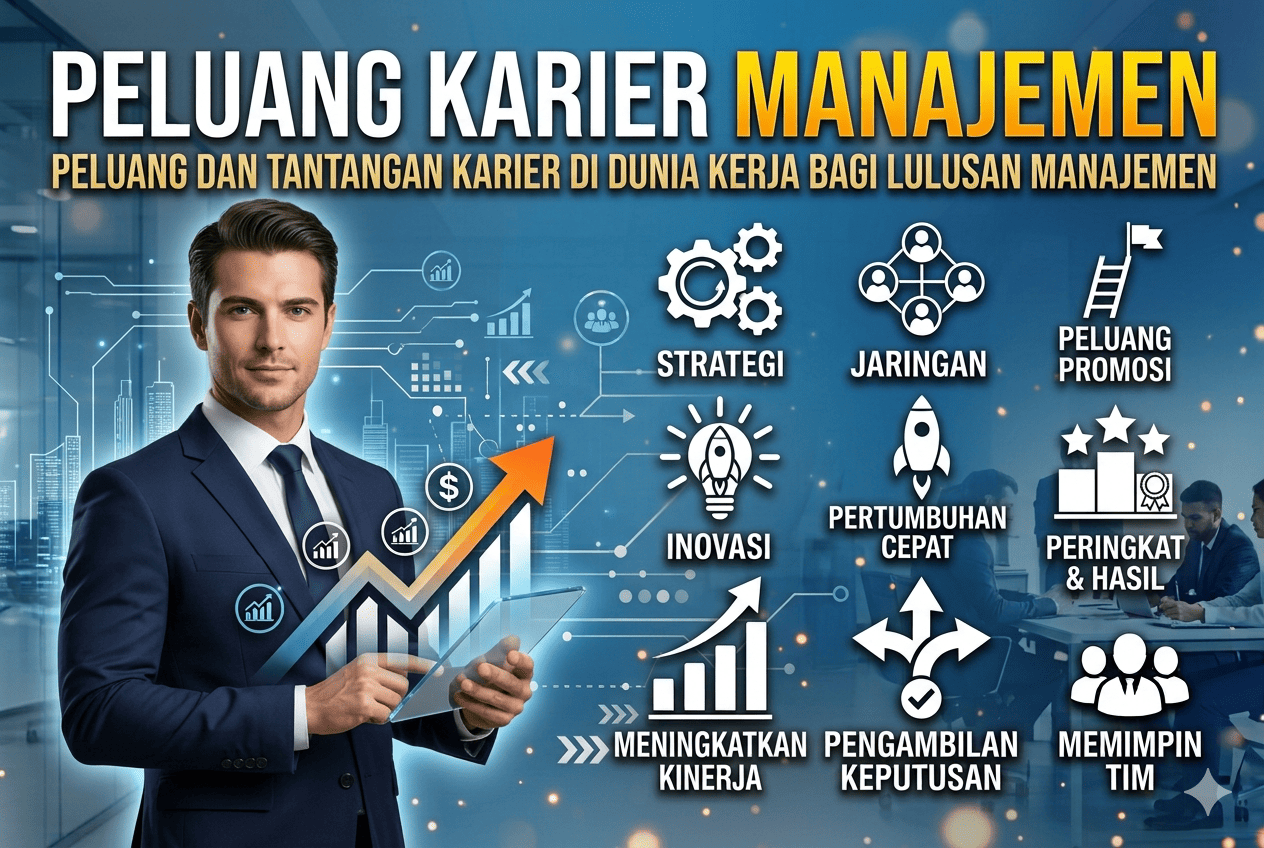 peluang kerja manajemen	Peluang dan Tantangan Karier di Dunia Kerja bagi Lulusan Manajemen	Peluang dan Tantangan Karier di Dunia Kerja bagi Lulusan Manajemen