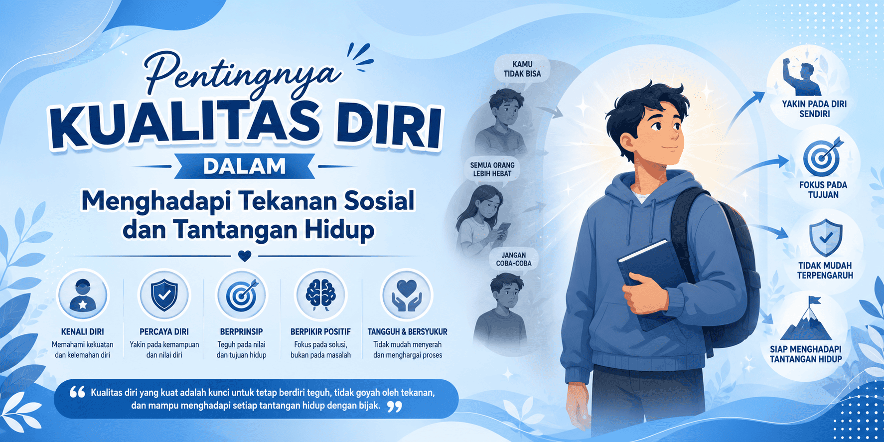 Pentingnya Kualitas Diri dalam Menghadapi Tekanan Sosial dan Tantangan Hidup