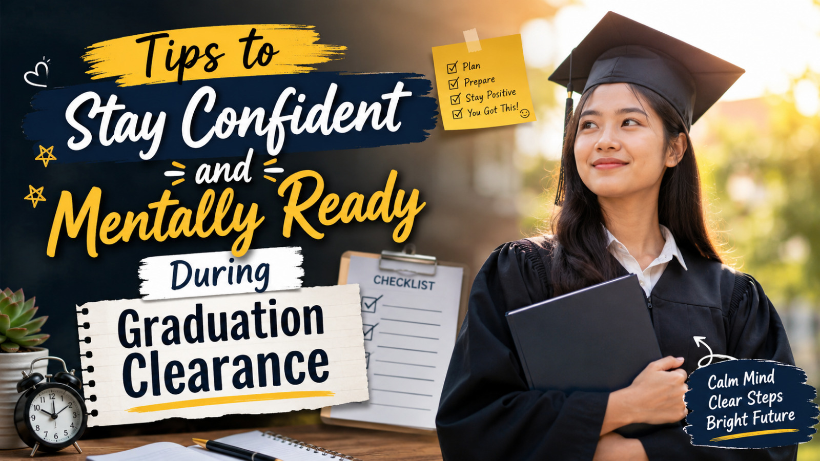 Tips To Stay Confident And Mentally Ready During Graduation Clearance