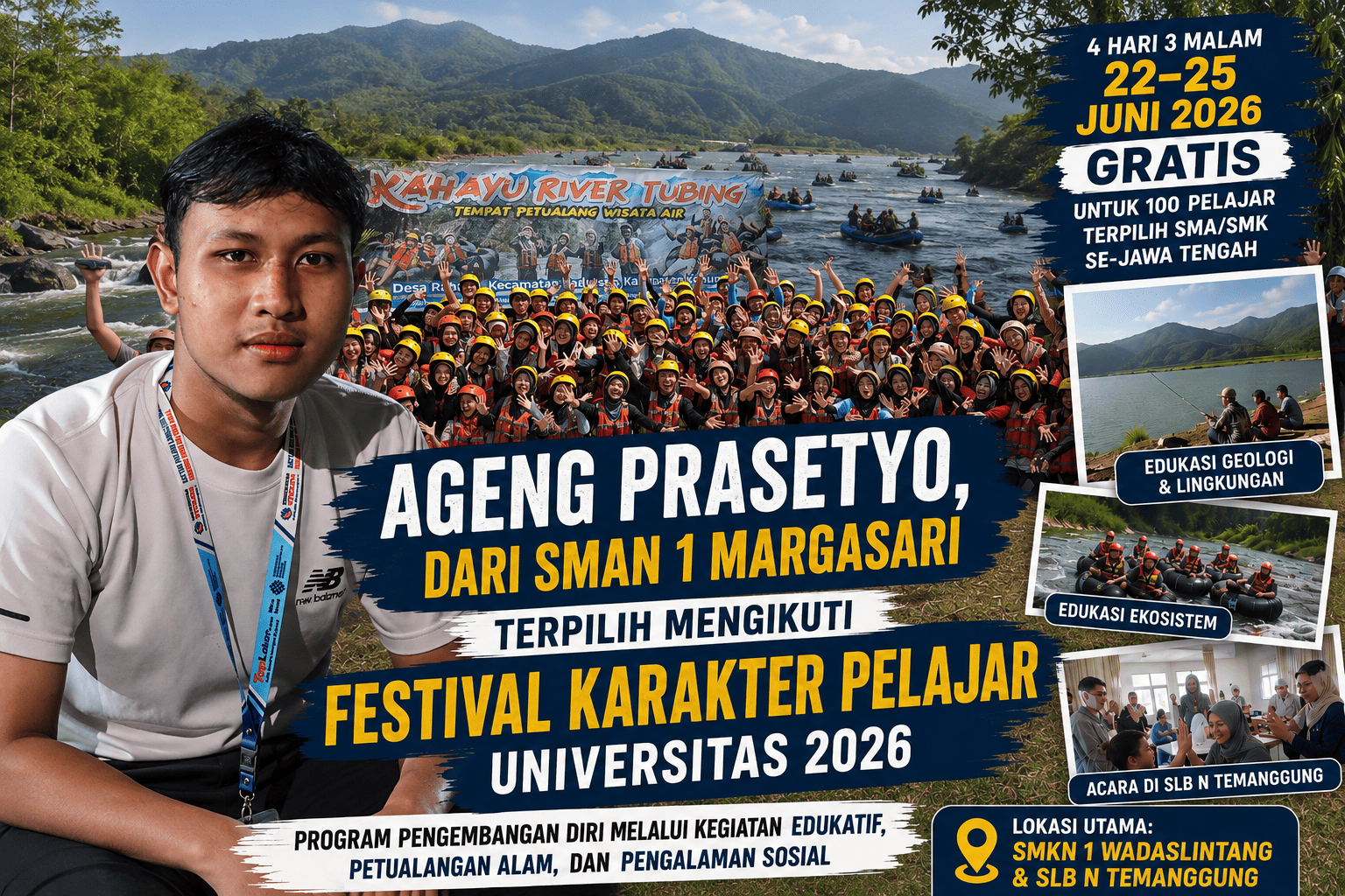 Ageng Prasetyo dari SMAN 1 Margasari Terpilih Mengikuti Festival Karakter Pelajar Universitas STEKOM 2026