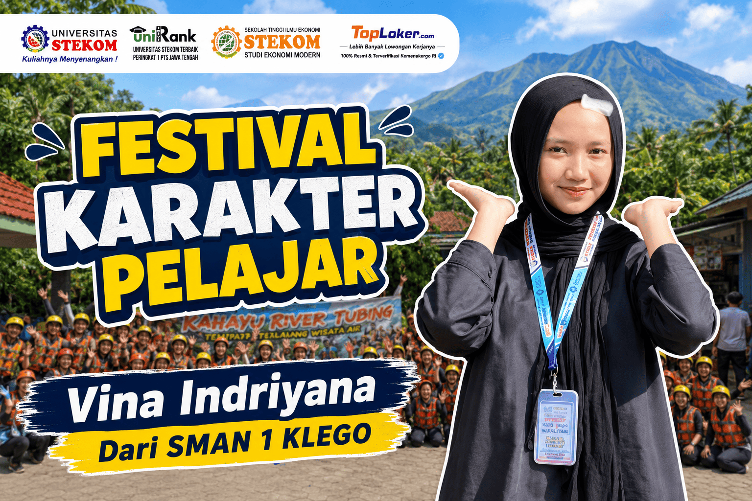Vina Indriyana dari SMAN 1 Klego Terpilih dalam Festival Karakter Pelajar Universitas STEKOM 2026