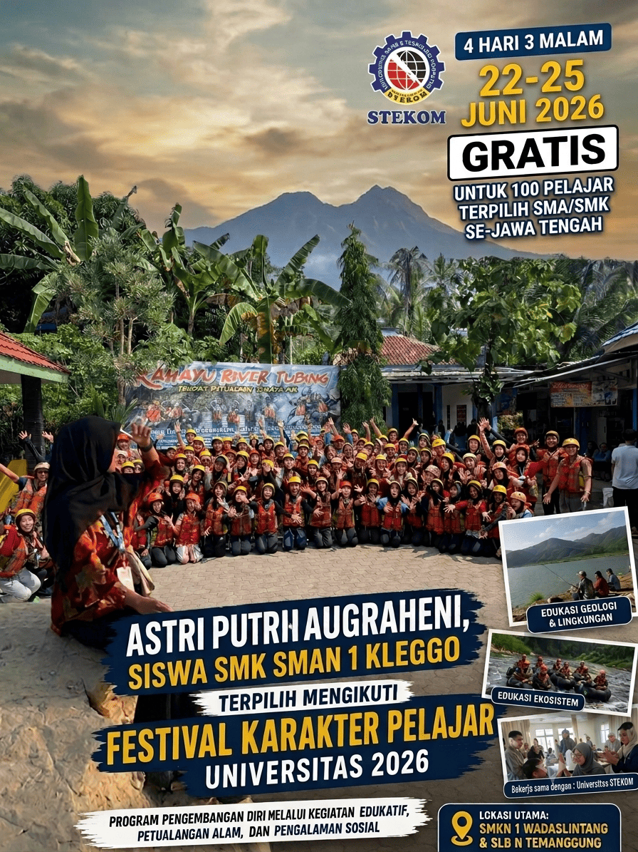 Astri Putri Anugraheni dari SMAN 1 Klego Terpilih Mengikuti Festival Karakter Pelajar Universitas STEKOM 2026