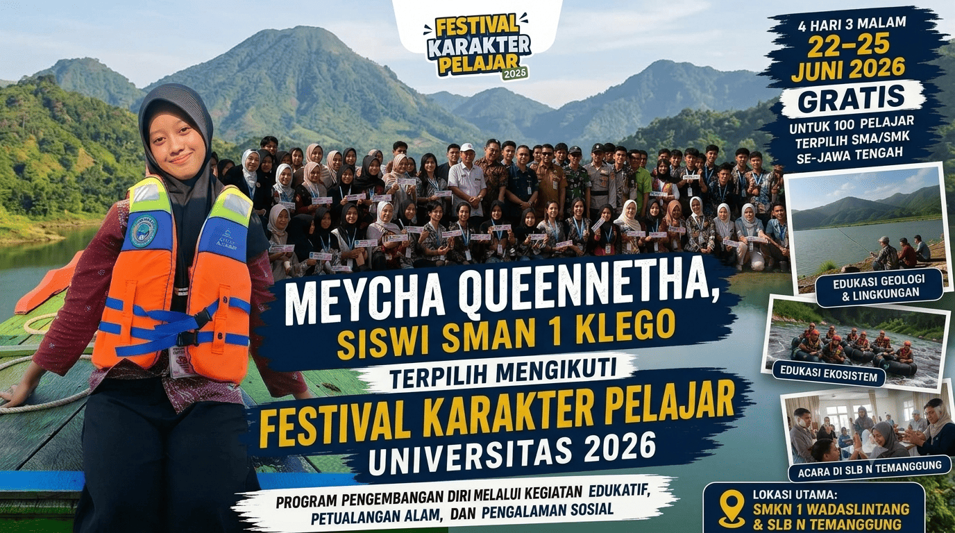Meycha Queennetha dari SMAN 1 Klego Terpilih Mengikuti Festival Karakter Pelajar Universitas STEKOM 2026