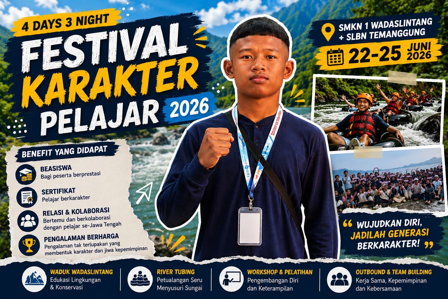 Adnan Septian Maulana SMKN 1 Blora Terpilih Mengikuti Festival Karakter Pelajar Universitas STEKOM 2026
