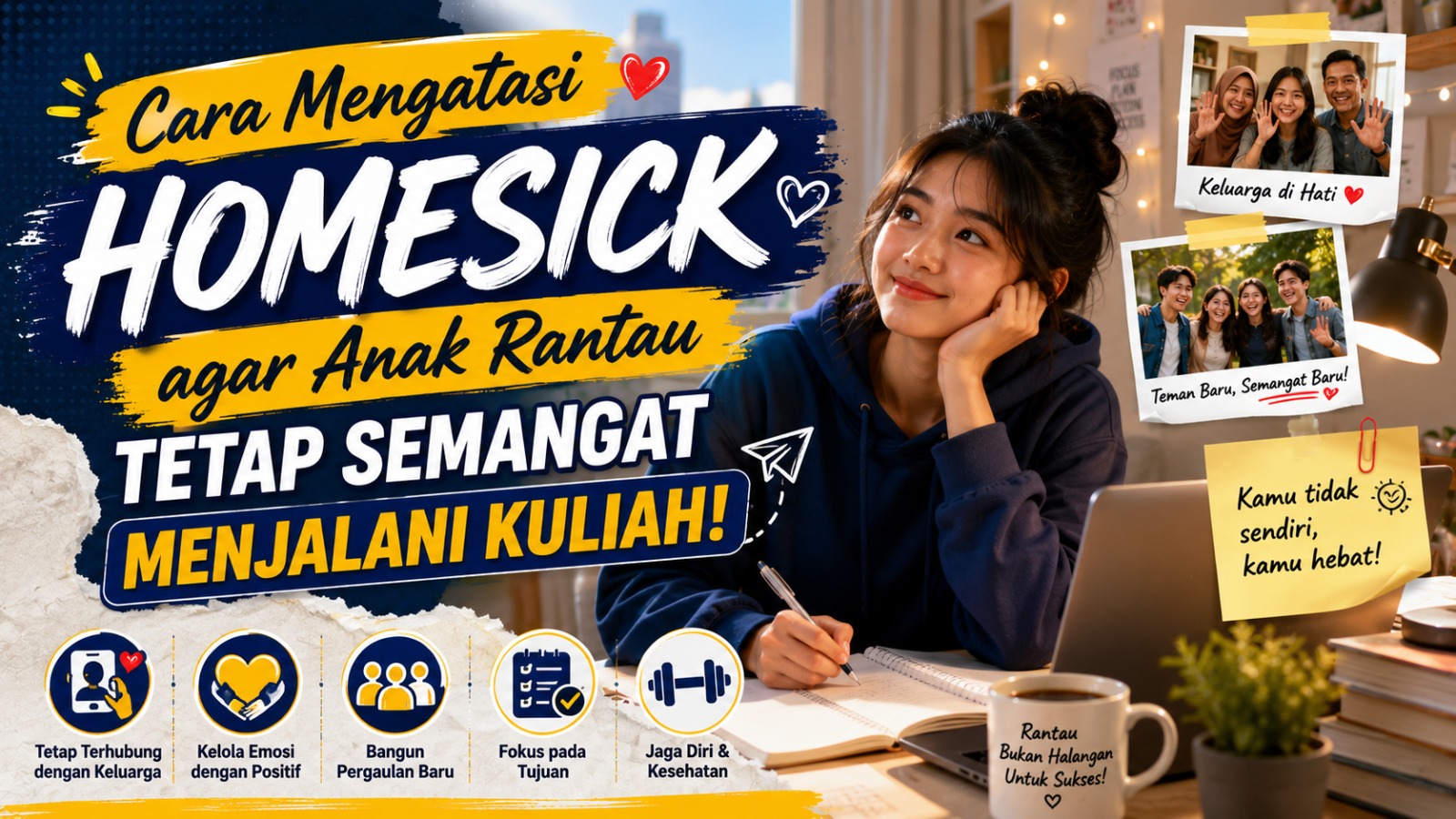 Cara Mengatasi Homesick agar Anak Rantau Tetap Semangat Menjalani Kuliah