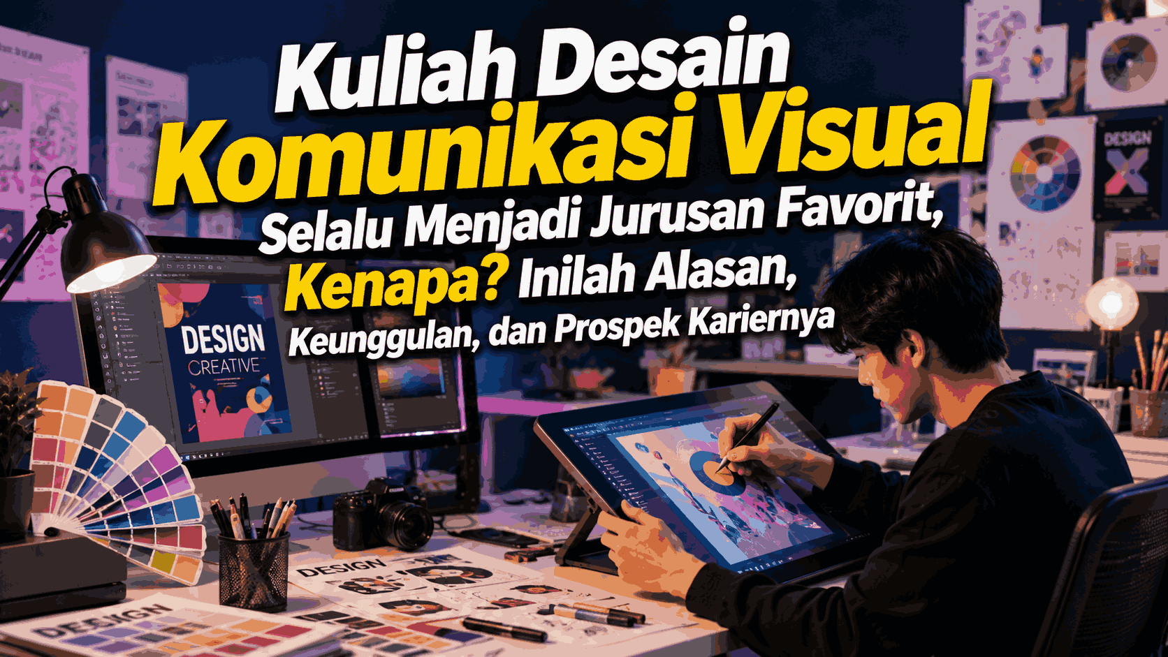 Kuliah Desain Komunikasi Visual Selalu Menjadi Jurusan Favorit, Kenapa? Inilah Alasan, Keunggulan, dan Prospek Kariernya