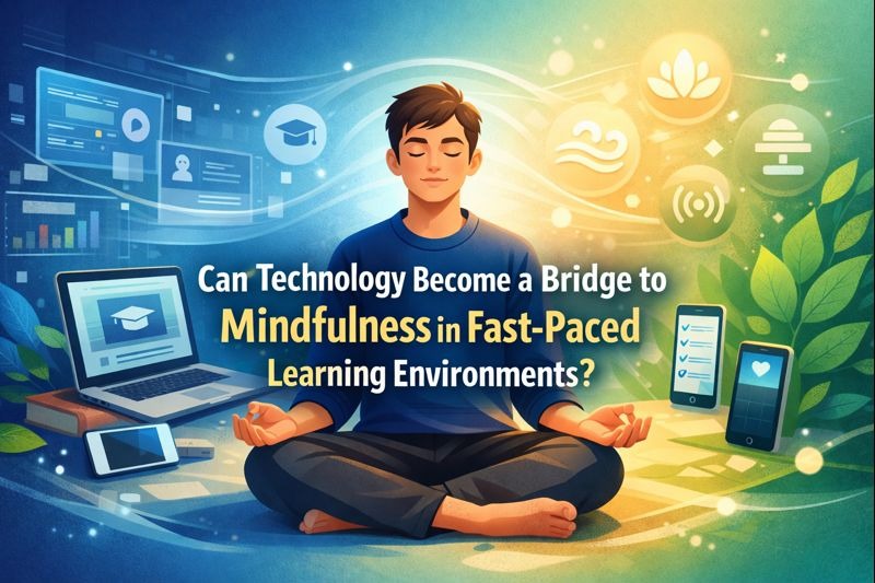 Can Technology Become a Bridge to Mindfulness in Fast-Paced Learning Environments?