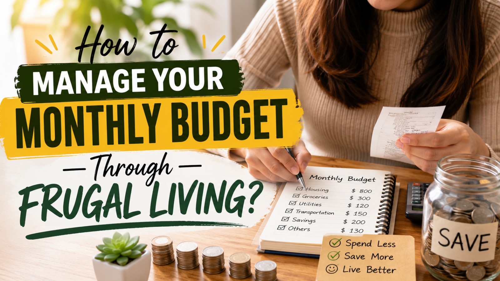 How To Manage Your Monthly Budget Through Frugal Living?