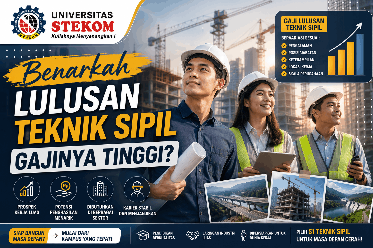 Benarkah Lulusan Teknik Sipil Gajinya Tinggi?