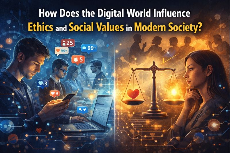 How Does the Digital World Influence Ethics and Social Values in Modern Society?