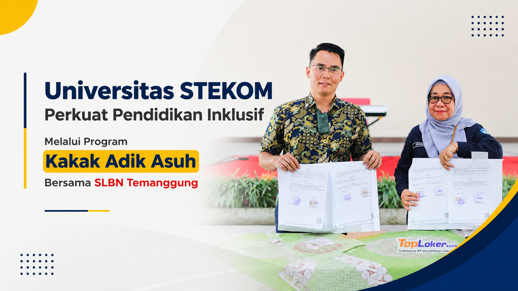 Universitas STEKOM Hadirkan Program Kakak Adik Asuh Bersama SLBN Temanggung dalam Rangkaian Festival Karakter Pelajar 2026