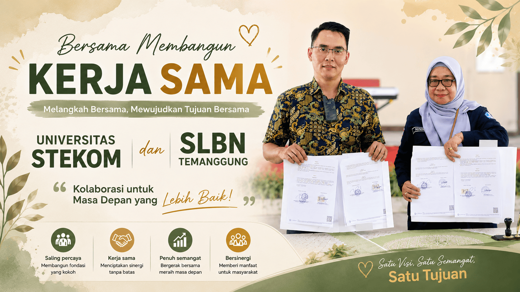 Menguatkan Langkah Bersama, Universitas STEKOM dan SLBN Temanggung Jalin Kerja Sama