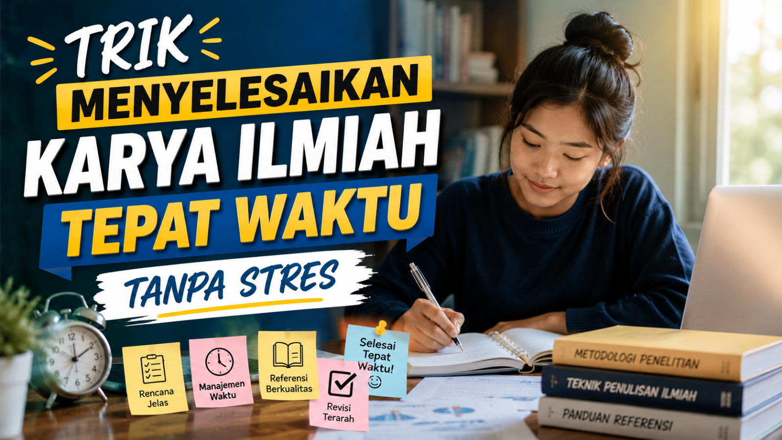 Trik Menyelesaikan Karya Ilmiah Tepat Waktu Tanpa Stres
