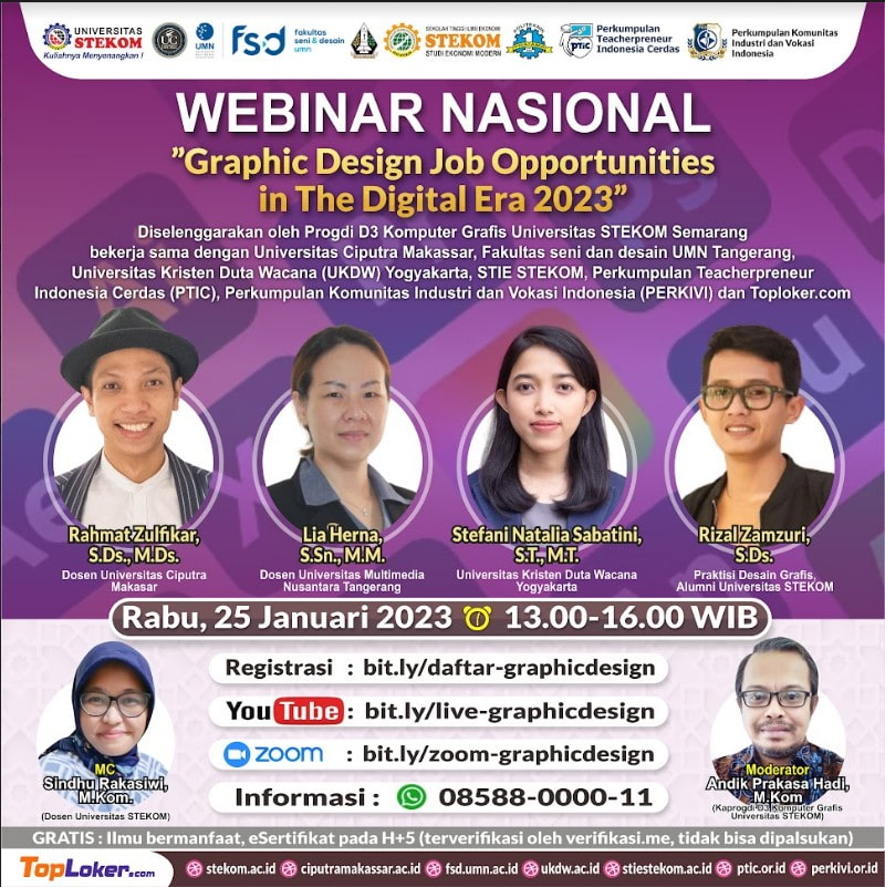 WEBINAR NASIONAL Graphic Design Job Opportunities in The Digital Era 2023
