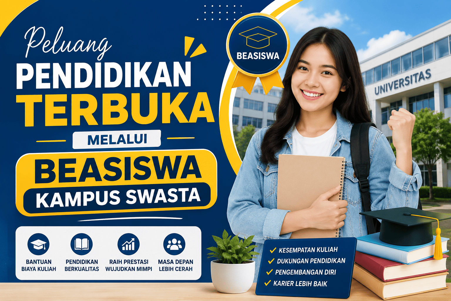 Peluang Pendidikan Terbuka Melalui Beasiswa Kampus Swasta