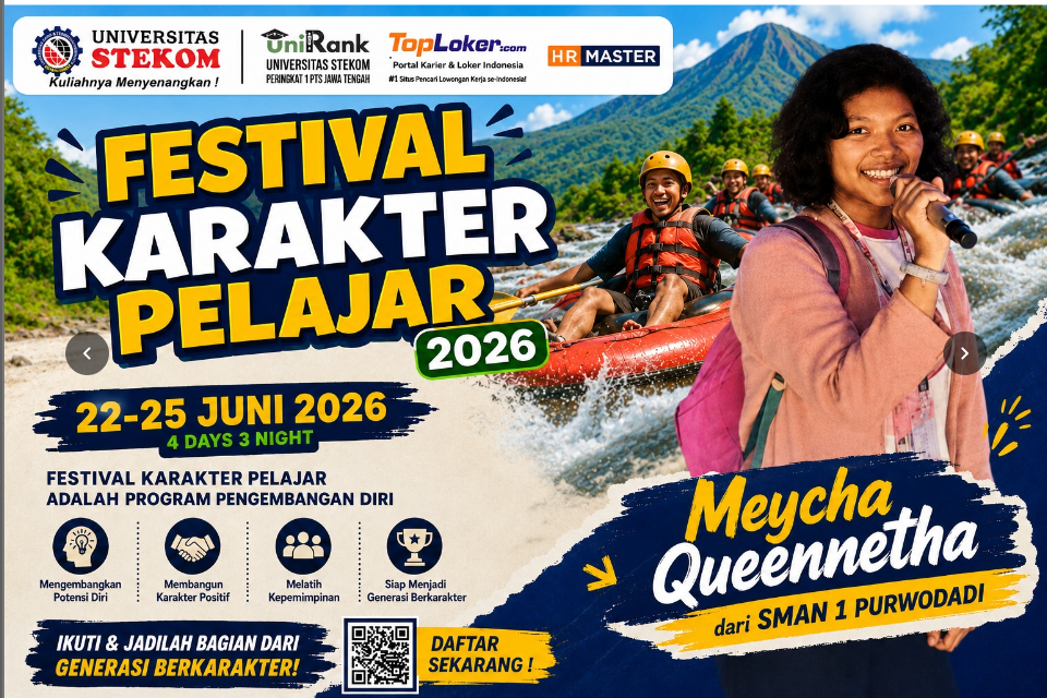 Meycha Queennetha, Siswi SMAN 1 Purwodadi Terpilih Mengikuti Festival Karakter Pelajar Universitas STEKOM 2026