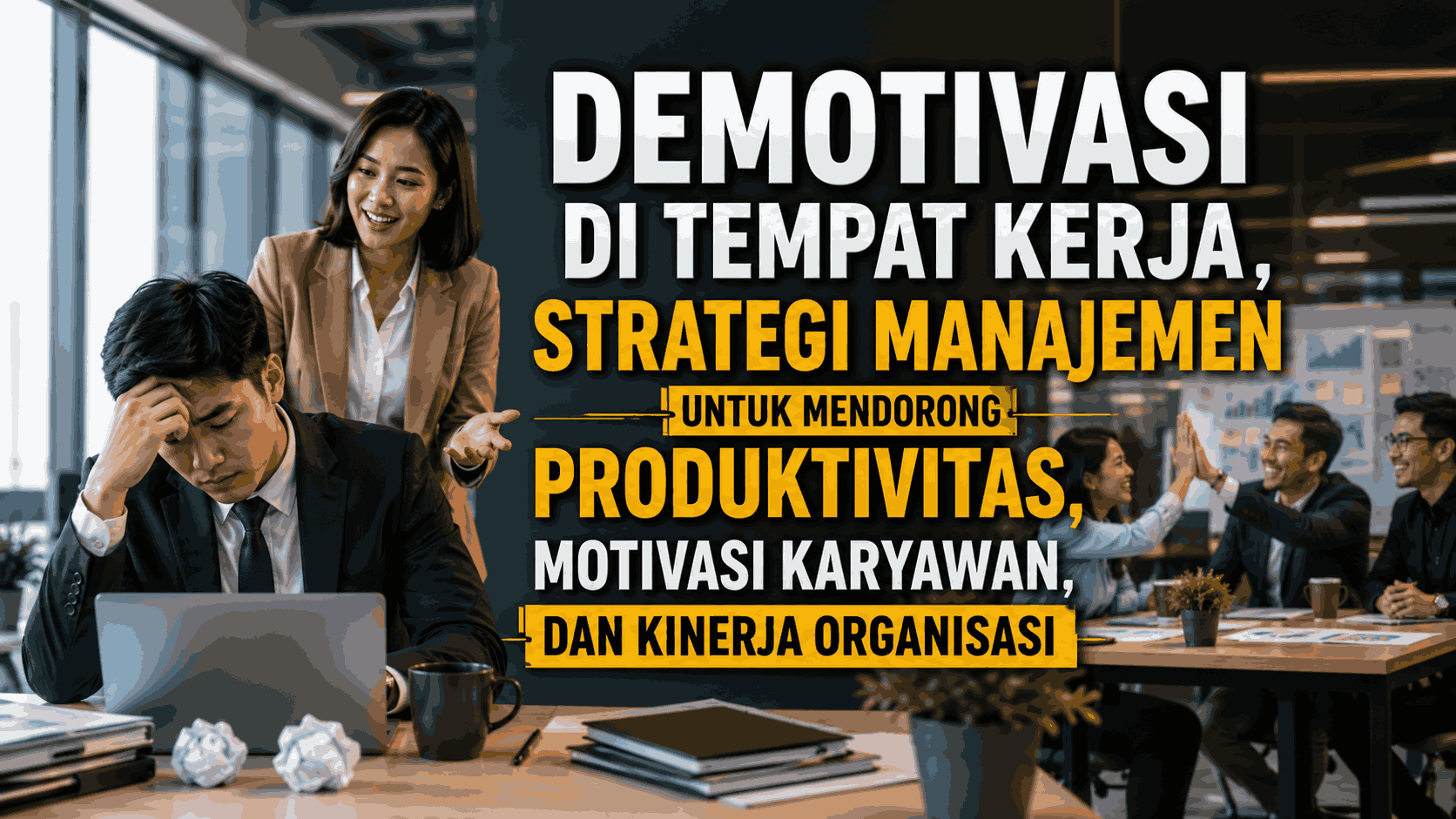 Demotivasi di Tempat Kerja, Strategi Manajemen untuk Mendorong Produktivitas, Motivasi Karyawan, dan Kinerja Organisasi