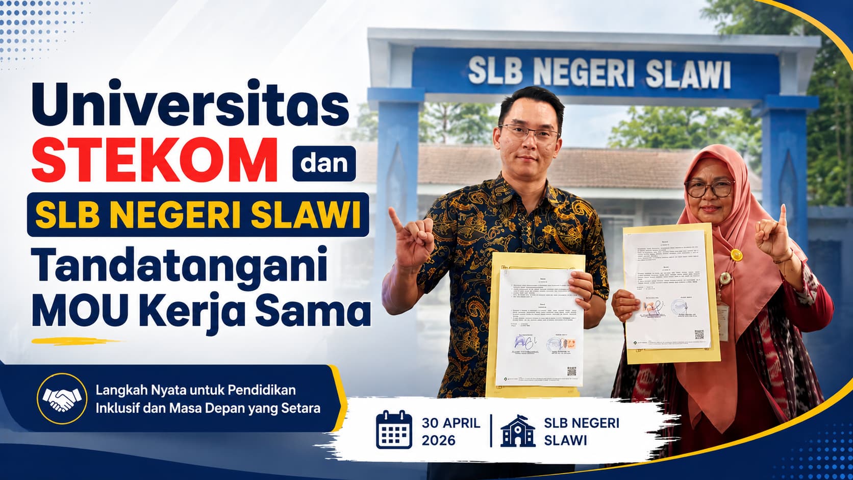 Universitas STEKOM dan SLB Negeri Slawi Tandatangani MOU Kerja Sama