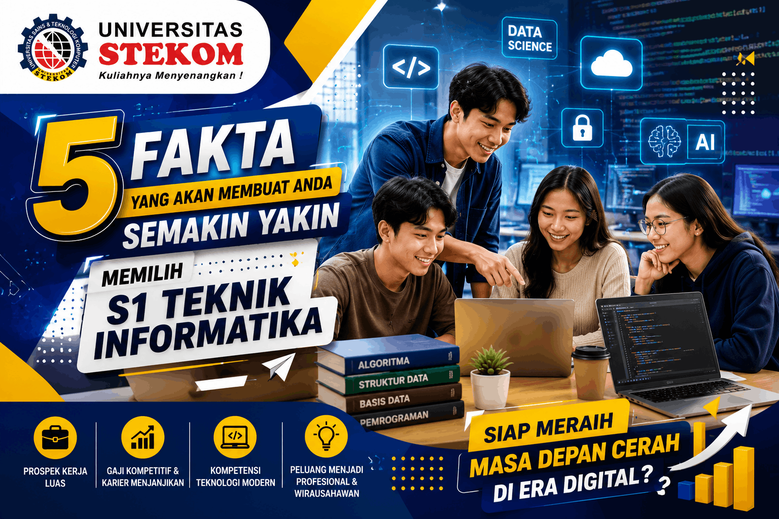 5 Fakta yang Akan Membuat Anda Semakin Yakin Memilih S1 Teknik Informatika