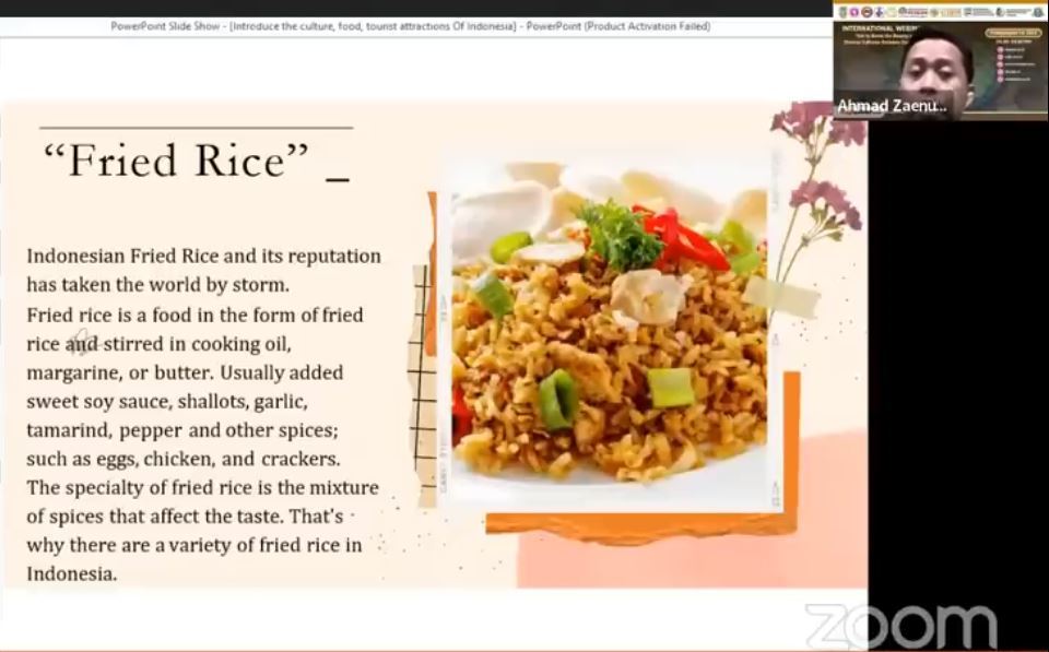 International Webinar 2022 - Get to know the beauty of diverse culture between countries – Part 17