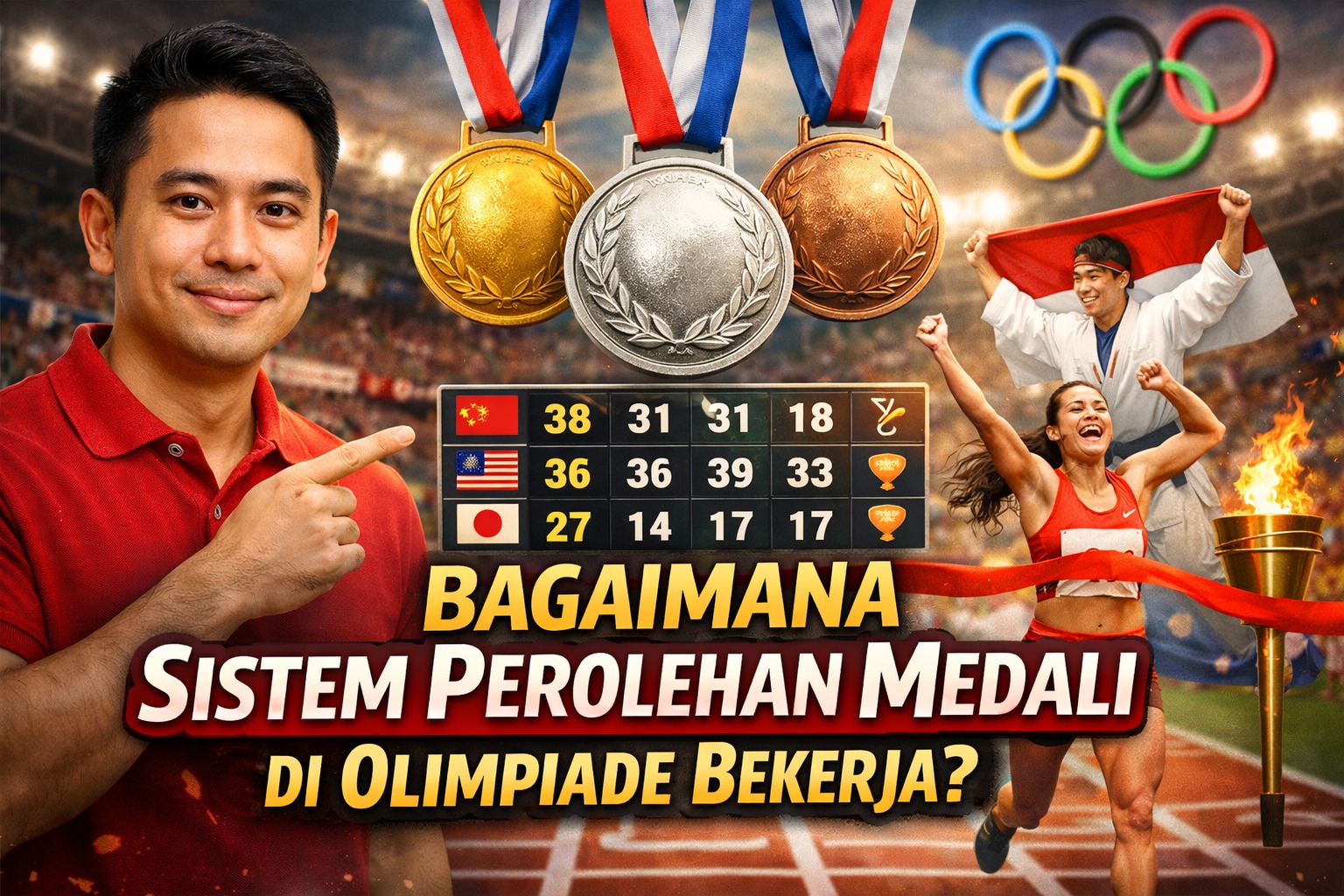 Bagaimana Sistem Perolehan Medali di Olimpiade Bekerja?