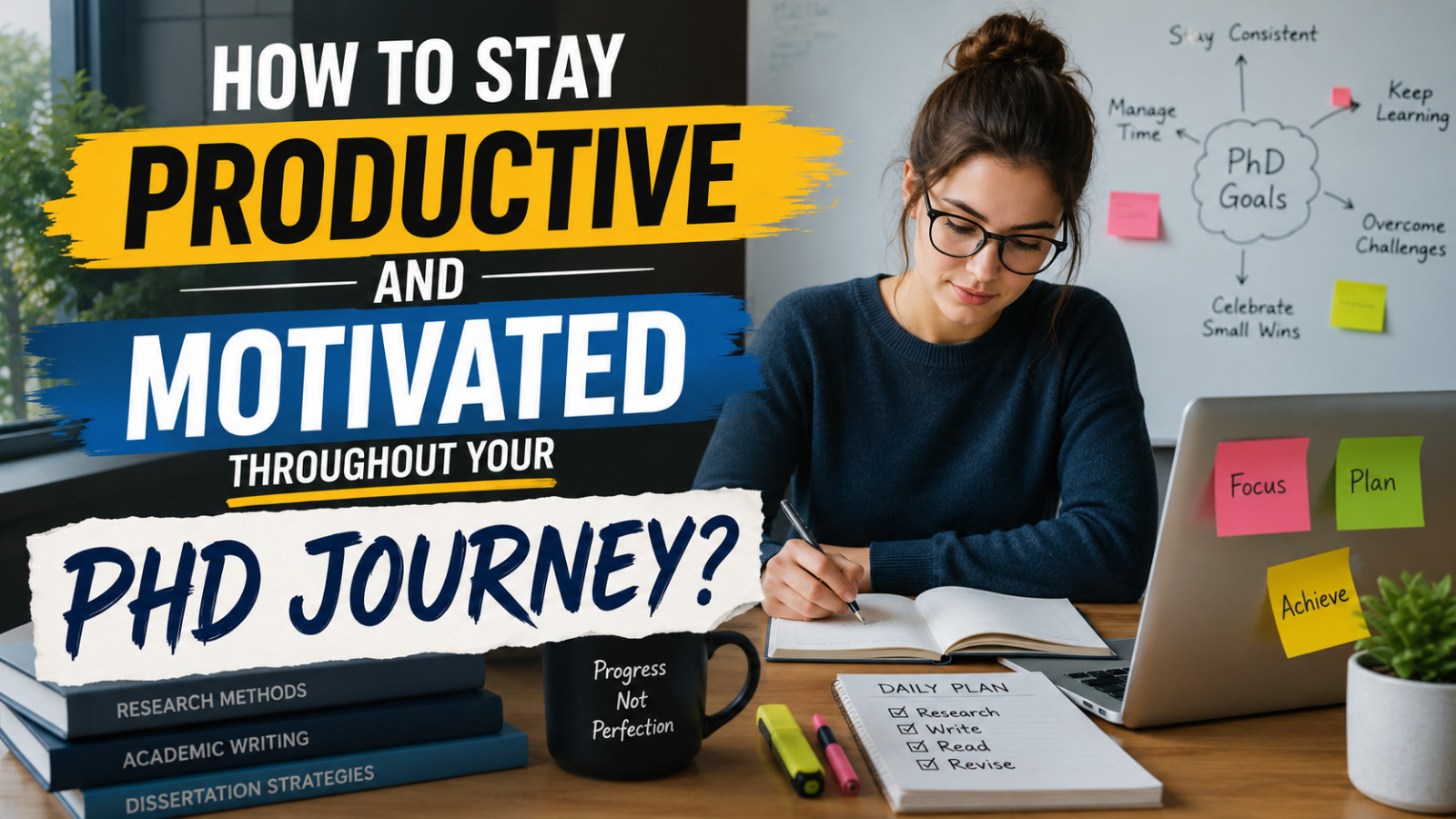 How To Stay Productive And Motivated Throughout Your PhD Journey?