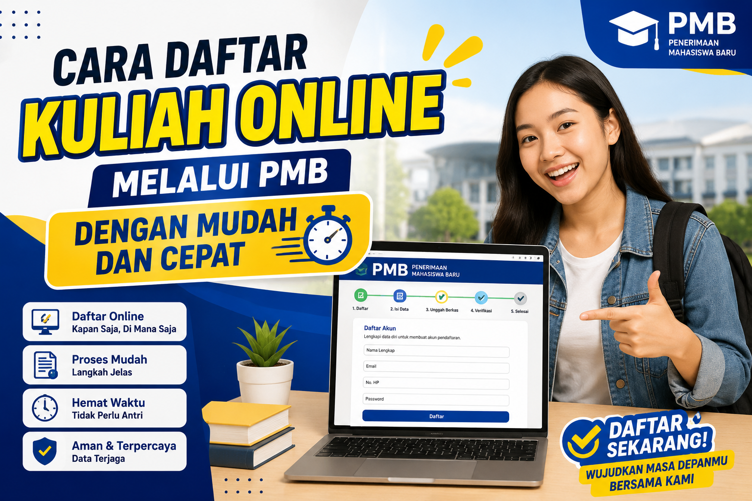 Cara Daftar Kuliah Online Melalui PMB dengan Mudah dan Cepat